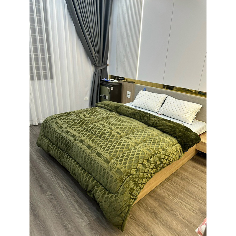 Chăn coco lông thỏ cực dày và ấm nặng 3.8kg đến 4kg , chăn kích thước 2mx2m2