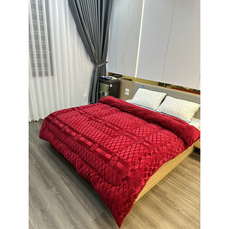 Chăn coco lông thỏ cực dày và ấm nặng 3.8kg đến 4kg , chăn kích thước 2mx2m2