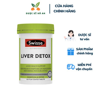 Swisse ultiboost liver detox - viên uống thải độc gan - 60/120/200 viên