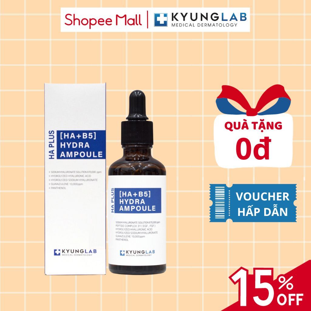 Tinh chất serum căng bóng HA B5 KyungLab 50ml cấp ẩm, phục hồi da, chống lão hóa hiệu quả