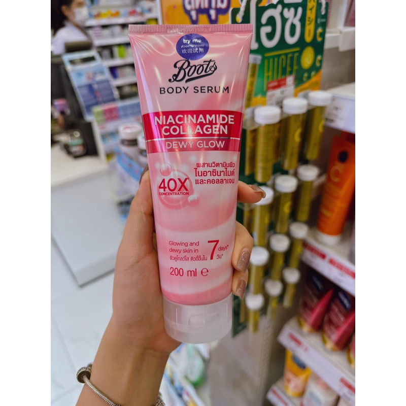 Kem Body Serum Niacinamide Pro-Retinol  Boots Siêu Trắng Da 200ml