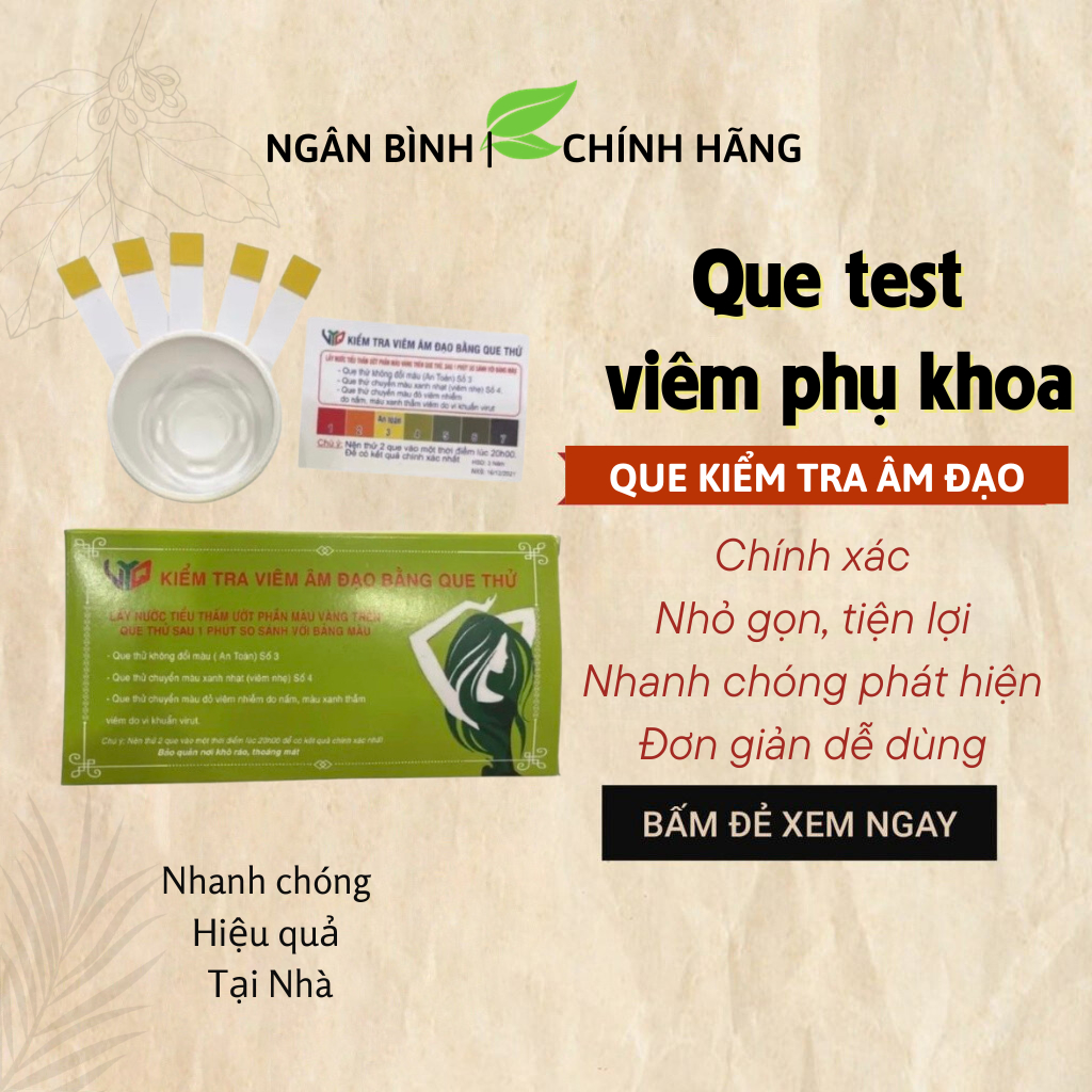 Que kiểm tra viêm âm đạo chuẩn 99%