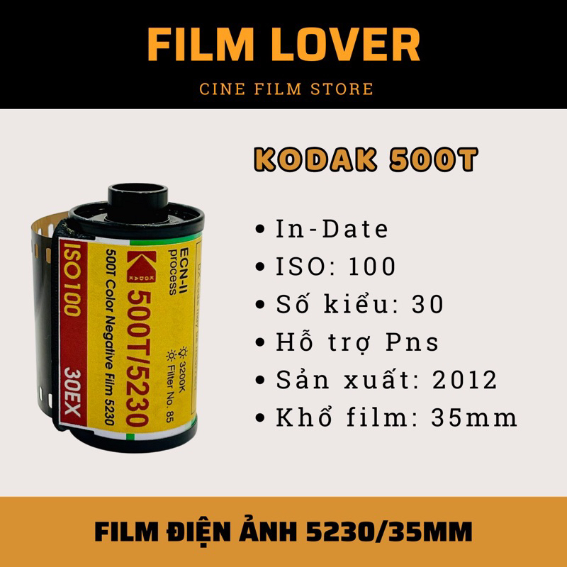 Film điện ảnh Kodak 500T 5230 30 kiểu