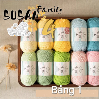 Len Susan Family 4 - Bảng Màu Trơn - Hàng Chính Hãng