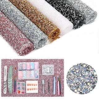 Thảm vải đính đá dùng làm phong nền chụp ảnh nail, trải mặt bàn cao cấp lấp lánh-ĐỒ NAIL VIỆT