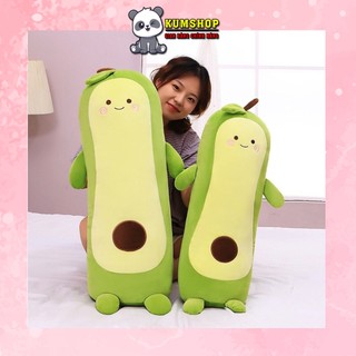 {FREESHIP} GỐI ÔM QUẢ BƠ XANH DÀI(SIÊU ÊM MỀM MỊN) GẤU BÔNG HÌNH QUẢ BƠ DÀI CUTE