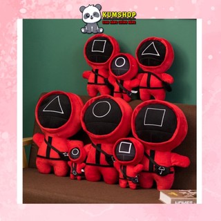 Gâu Bông Lính Gác Trò Choi Con Mực Cute Siều Mền Mịn Dễ Thương 30 Cm