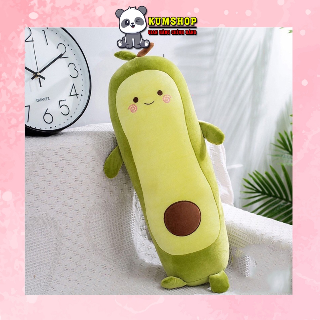 Gối Ôm Bơ Dài,Gối Ôm Thú Nhồi Bông Hình Trái Bơ Thơm Ngon