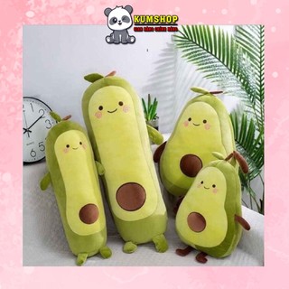 (ComBo) Gấu Bông Gối Ôm Hình Trái Bơ Thơm Ngon, Thú Bông Quả Bơ Tròn Bơ Dài Siêu Mềm Mịn