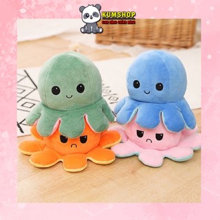Bạch Tuộc Cảm Xúc Đẹp Xuất Sắc, Thú Bông Bạch Tuộc Cảm Cúc Lộn Mặt 40cm