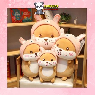 Gấu Bông Chuột hamster ,Chuột Bông Đội Mũ Siêu yêu Mềm Mịn