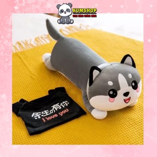 Mèo Husky, Mèo Bông Alaska- Chất Liệu Lông Nhung Mềm Mịn Co Dãn 4 Chiều