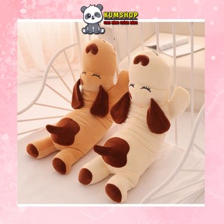 Chó mũi tim bông chó ngủ tai dài ôm ngủ bông gòn siêu êm 75cm