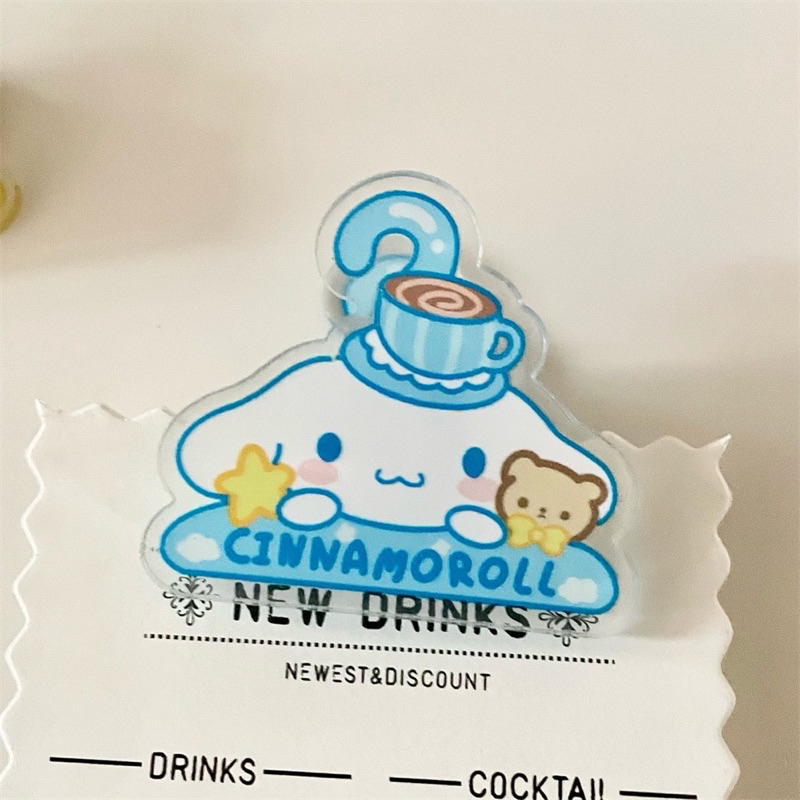 Kẹp nhựa SANRIO Cinnamoroll, Kuromi, Melody, PomPomPurin