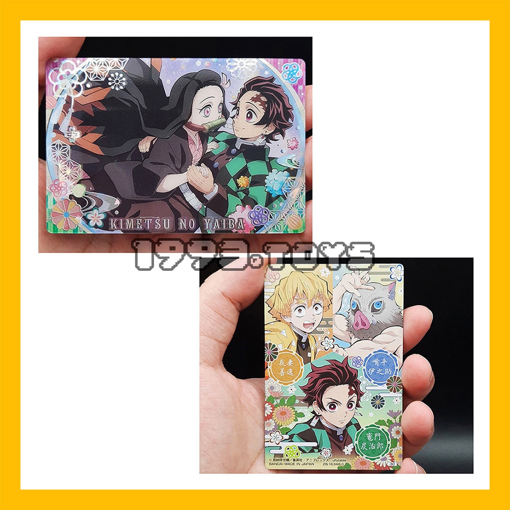 Thẻ nhân vật TCG Bandai Demon Slayer Kimetsu no Yaiba Wafers Vol.5 - Tanjiro x Nezuko x Zenitsu x Inosuke