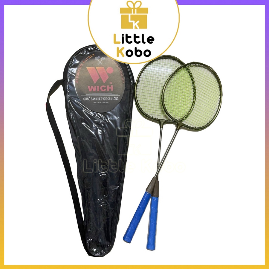 Cặp Vợt Cầu Lông Wish Cao Cấp Tặng Túi Đựng Giá Rẻ Hợp Kim Siêu Bền Chắc Chất Lượng Cao Đồ Chơi Thể Thao Học Sinh