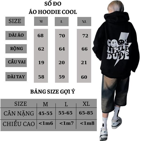 Áo Hoodie nỉ bông YOUR BRAND form rộng Unisex nam nữ nỉ ngoại cotton mũ 2 lớp rộng trắng đen dày oversize Boin Unisex