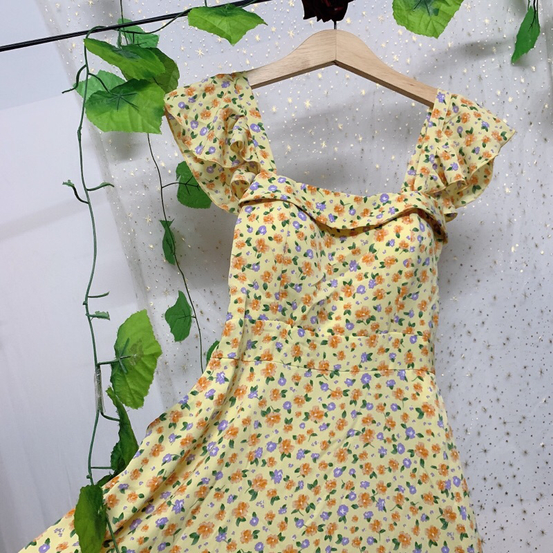 Đầm cánh tiên vàng nhí