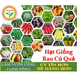 Hạt giống Rau Củ Quả trồng chậu, rau ăn lá, dây leo, nảy mầm tốt, nhanh thu hoạch - Hạt giống CANH NÔNG