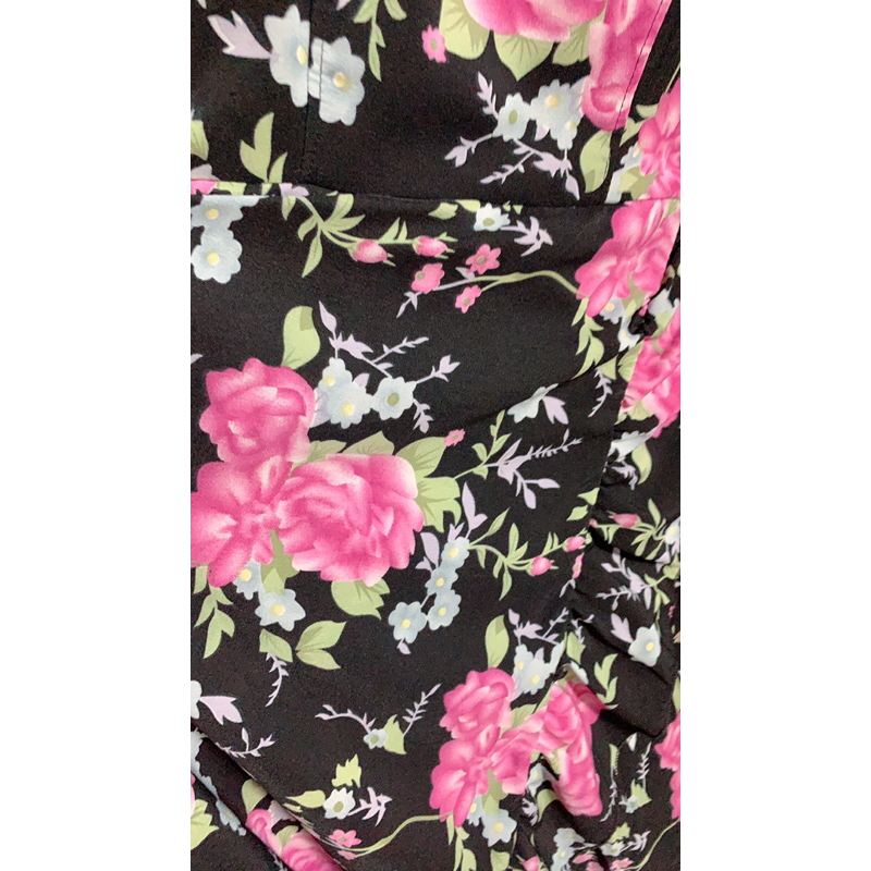 Đầm 2 dây phối bèo