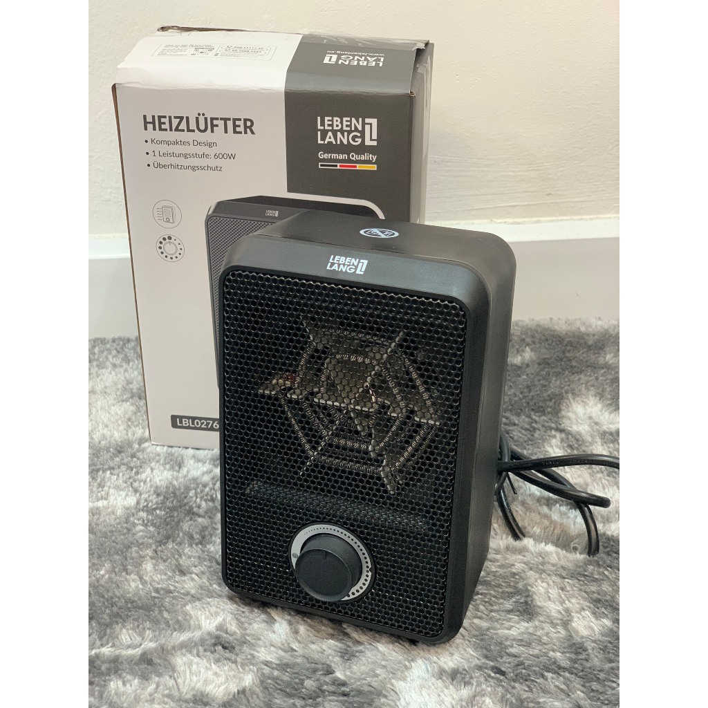 Máy sưởi Mini để bàn Quạt sưởi gốm LEBENLANG LBL0276 600W bảo hành 24 tháng