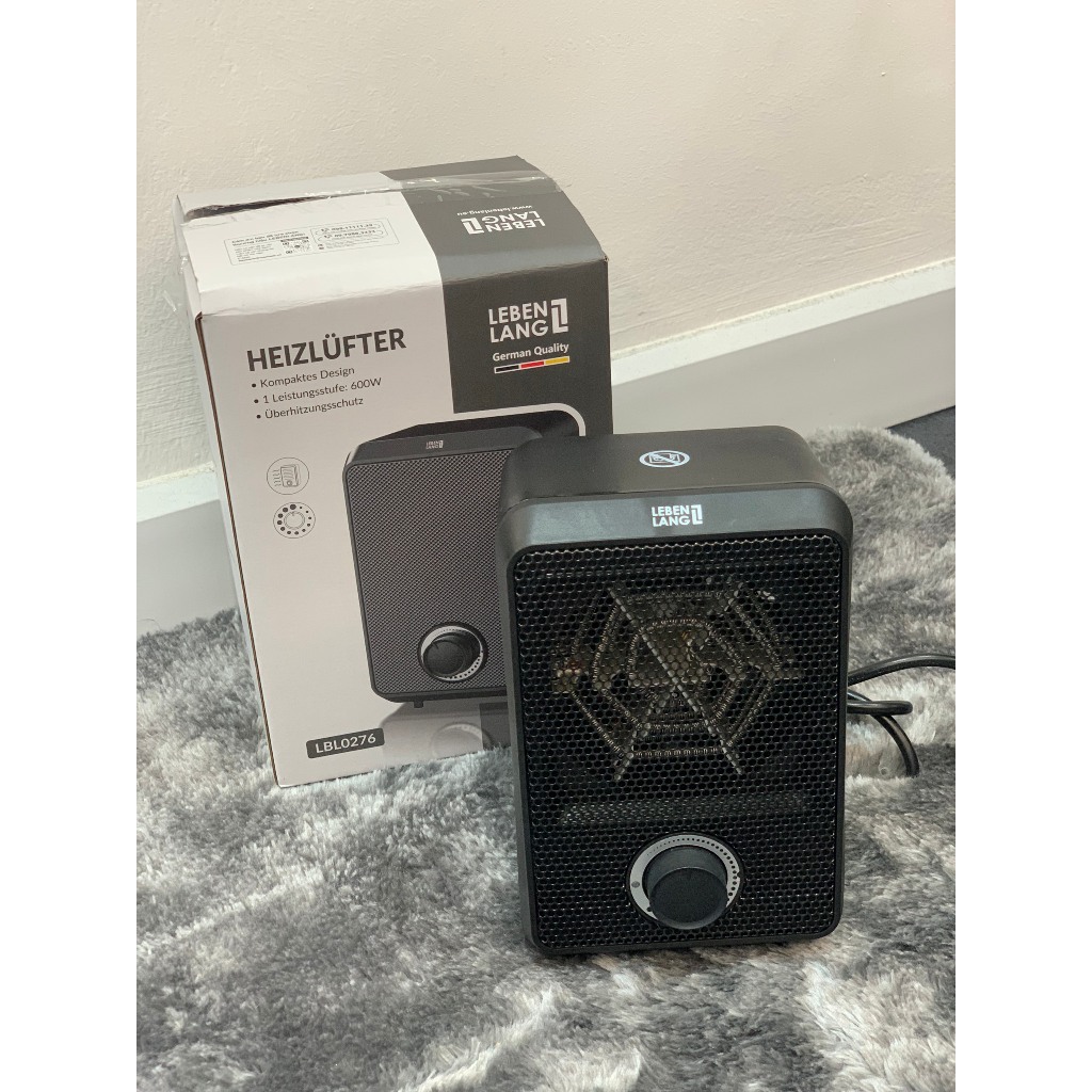 Máy sưởi Mini để bàn Quạt sưởi gốm LEBENLANG LBL0276 600W bảo hành 24 tháng