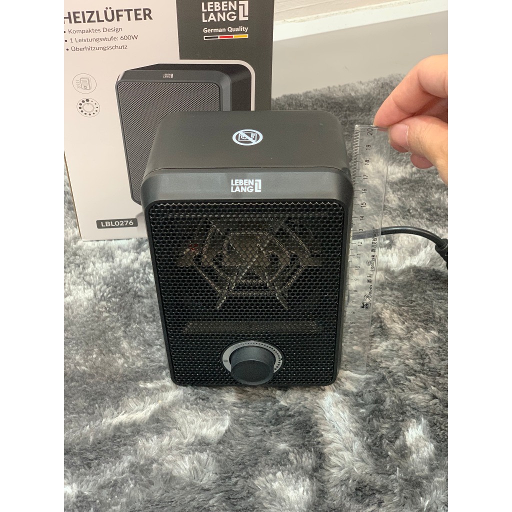 Máy sưởi Mini để bàn Quạt sưởi gốm LEBENLANG LBL0276 600W bảo hành 24 tháng