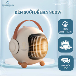 Đèn Sưởi Để Bàn Cao Cấp 800w Bảo Hành 24 Tháng, Máy Sưởi Mini công nghệ sưởi gốm PTC ceramic tích hợp điều khiển từ xa