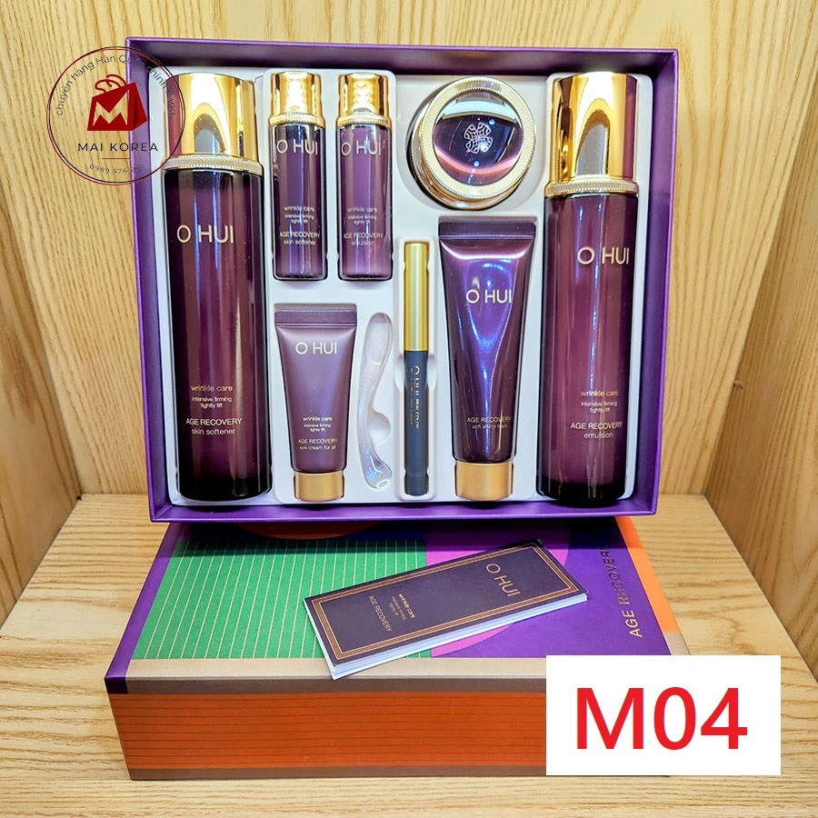 Set OHUI tím Baby Collagen chống lão hóa, giảm nếp nhăn, dưỡng trắng da cao cấp mẫu mới