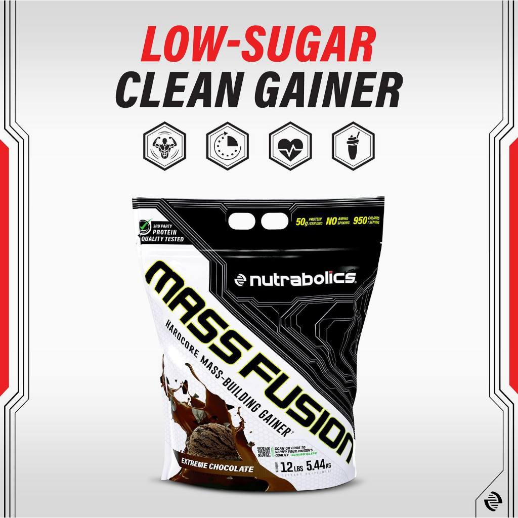 Sữa Tăng Cân Nutrabolics Mass Fusion Bịch 5.4kg Tăng Cơ Nạc