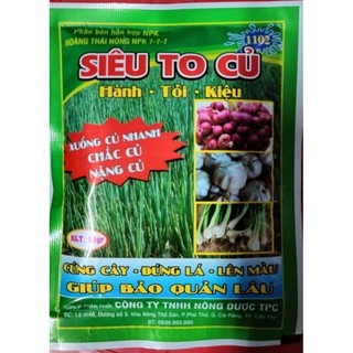 Siêu to củ chuyên hành tỏi, khoai lang, củ sắn