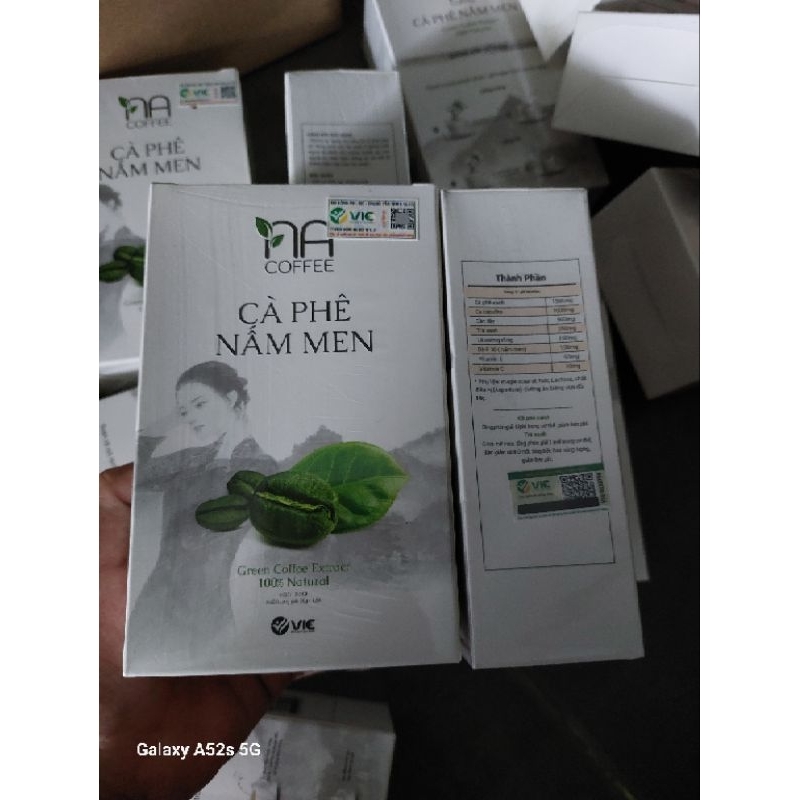 Cà Phê Nấm Men Hộp 12 gói hàng chuẩn. Chính Hãng