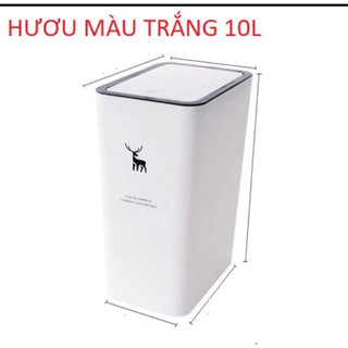Thùng rác Nắp Bật 10L thông minh ,thùng rác gia đình văn phòng ,phong cách trẻ trung 10L