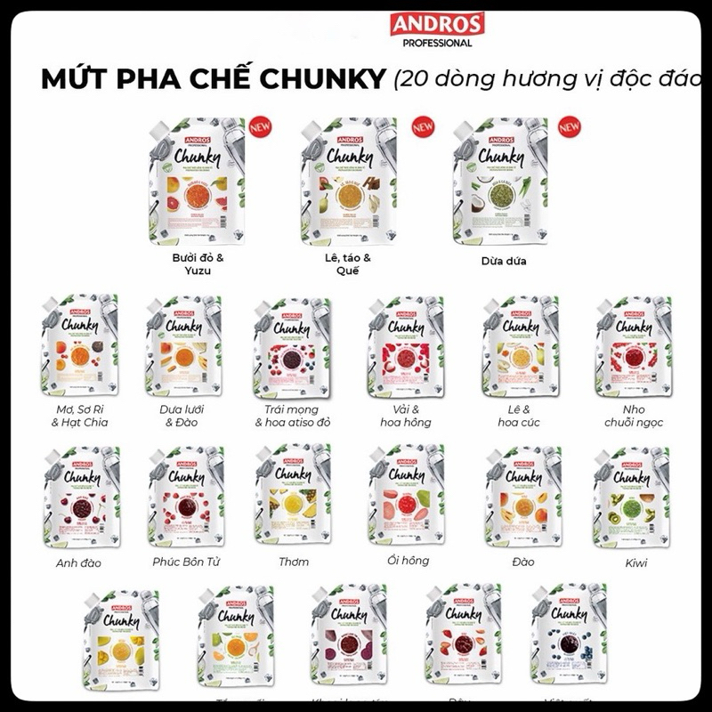 Mứt Trái cây Tự Nhiên Chunky chai 100G  để thử test trước