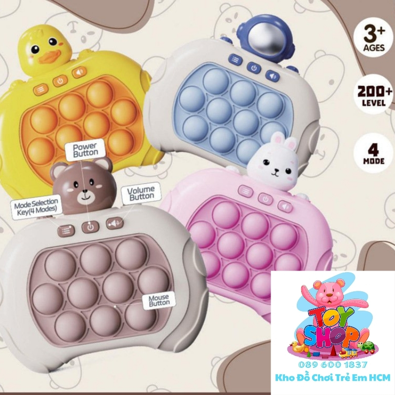 Máy Game Popit Điện Tử Luyện Mắt,Rèn Trí Thông Minh Nhanh Nhạy Cho Bé – Popit Đồ Chơi Pin-Giao Ngẫu Nhiên