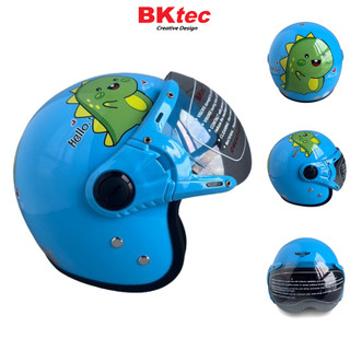 Mũ bảo hiểm trẻ em trùm 3/4 đầu - BKtec BK32 - Dành cho bé nặng dưới 25kg - Bé từ 4 đến 8 tuổi - Vòng đầu 50-52cm