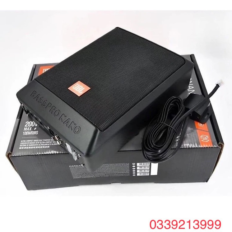 Loa SUD Trầm Gầm Ghế Ô Tô JBL BASS PRO NANO Chính Hãng HAMAN_Siêu Trầm JBL