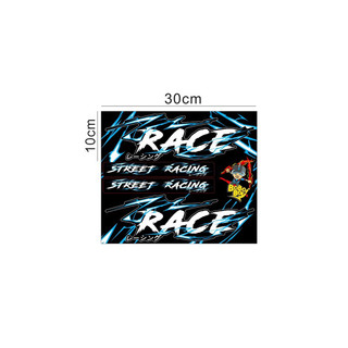 Tem chữ Race sét SIÊU HÓTTT ( Combo gồm 2 tem race sét+ 2 tem dán phuộc street racing)