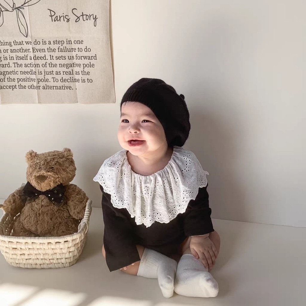 Mũ Nồi Len Mịn Phong Cách Hàn Quốc Cho Bé Từ 1-4 tuổi - Mũ Beret - Nón Bánh Tiêu Cute Cho Bé Trai Bé Gái Được Yêu Thích