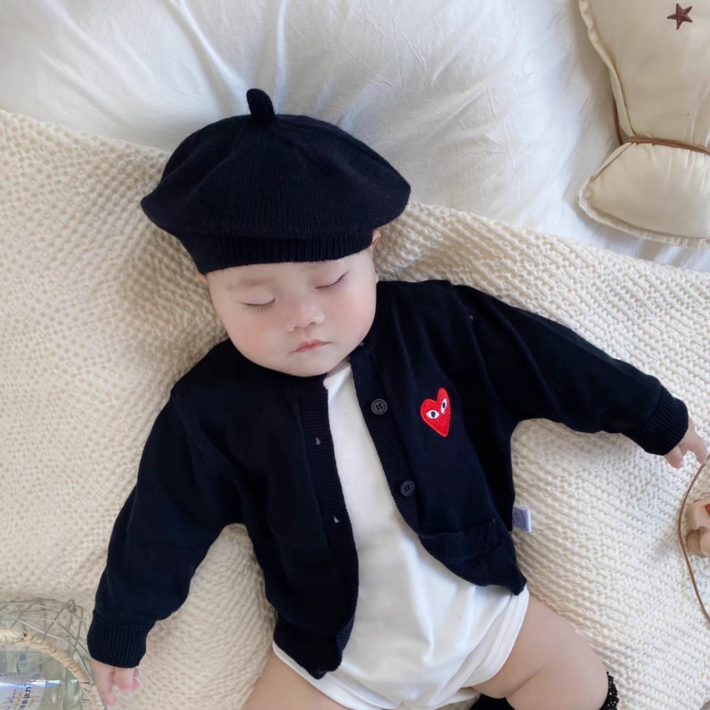 Mũ Nồi Len Mịn Phong Cách Hàn Quốc Cho Bé Từ 1-4 tuổi - Mũ Beret - Nón Bánh Tiêu Cute Cho Bé Trai Bé Gái Được Yêu Thích