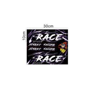 Tem chữ Race sét SIÊU HÓTTT ( Combo gồm 2 tem race sét+ 2 tem dán phuộc street racing)