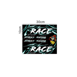 Tem chữ Race sét SIÊU HÓTTT ( Combo gồm 2 tem race sét+ 2 tem dán phuộc street racing)