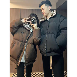 [A209] ÁO KHOÁC PHAO BÉO PHỐI KẺ CARO metwo.dearu - Áo phao đôi nam nữ Đại Hàn unisex dày dặn siêu ấm QC cao cấp loại 1