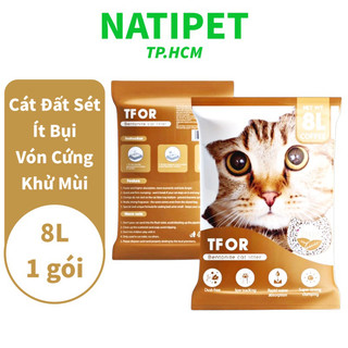 Cát vệ sinh cho mèo đất sét tfor 8l 3.5kg