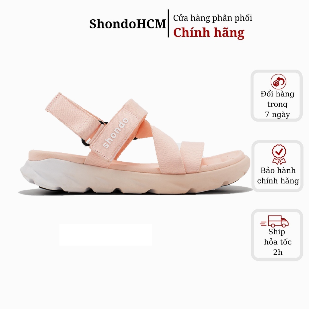 Giày sandal Shondo nữ F6 ombre sport hồng nhạt - F6S0771 chính hãng