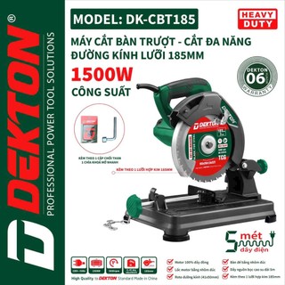 Máy cắt bàn trượt- cắt đa năng dekton đường kính lưỡi 185mm dk-cbt185