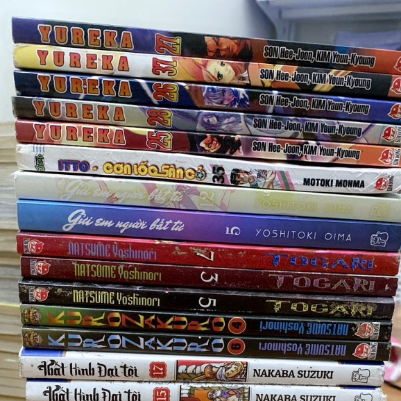 Vở truyên.tranh cũ: YUREKA, TOGARI, Thất hình đại tội, Gởi em người bất tử, Hội pháp sư, Akuno của tôi, Itto