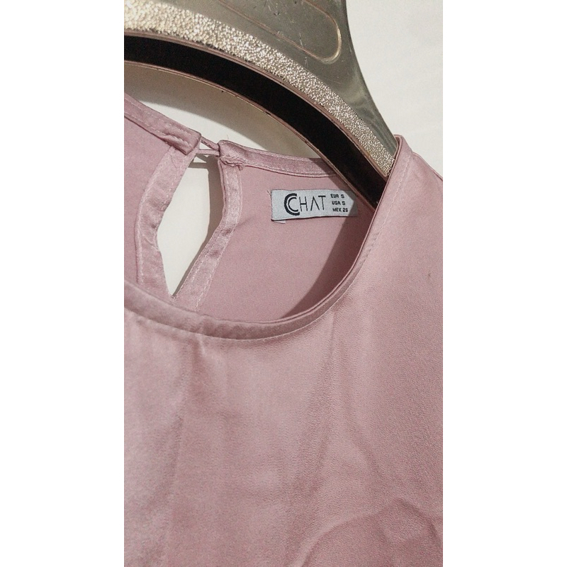 Áo lụa cchat s hồng