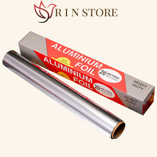 Giấy Bạc Cuộn Giấy Bạc Nướng Cao Cấp Dày Kích Thước 5m X 30cm Dùng Cho Lò Nướng Và Nồi Chiên Không Dầu Tiện Lợi RIN