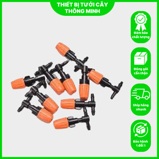 10 Béc Tưới Phun Sương 1 Hướng Chân Tê Ống 6mm Tưới Lan .Hoa Cây Cảnh